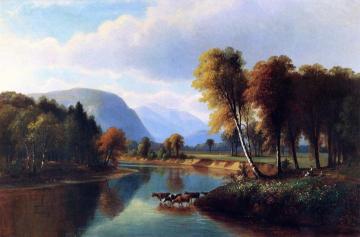 Saco River, North Conway Artwork by Benjamin Champney