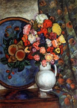 Flowers in a Vase Artwork by Ilya Mashkov