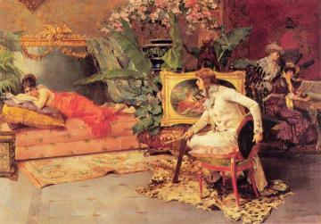 The Artist's Model Artwork by Luis Alvarez Catala