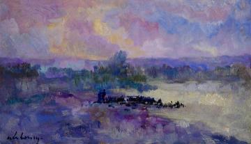 The Seine in the Vicinity of Rouen Artwork by Albert Lebourg