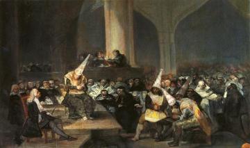 Inquisition Scene Artwork by Francisco Jose de Goya y Lucientes