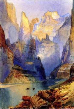 Zion Valley Artwork by Thomas Moran