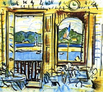 The Café, Cassis Artwork by George Leslie Hunter