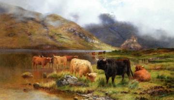 A Quiet Morning, A Rossshire Loch Artwork by Louis Bosworth Hurt