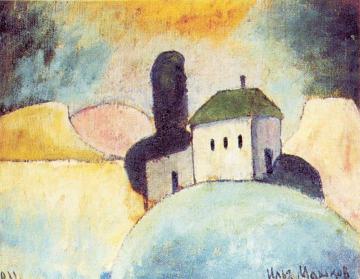 Landscape with a house Artwork by Ilya Mashkov