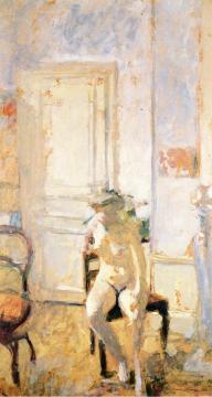 Nude On A Chaise Artwork by Edouard Vuillard