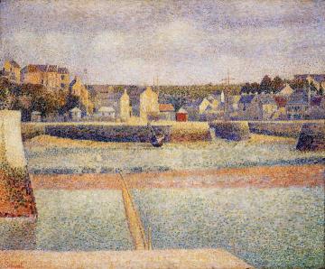 Port-en-Bessin, The Outer Harbor, Low Tide Artwork by Georges Seurat