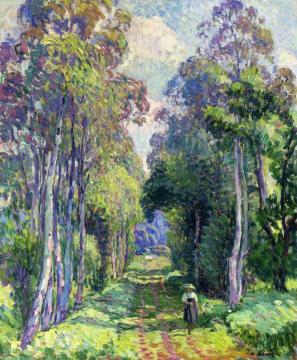 Pierrefonds, a Walk in the Forest Artwork by Henri Lebasque