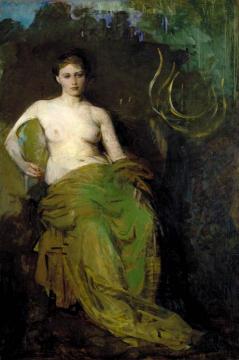 Half Draped Figure Artwork by Abbott Handerson Thayer