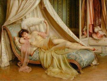 La Coquette Artwork by Charles Joseph Frederick Soulacroix