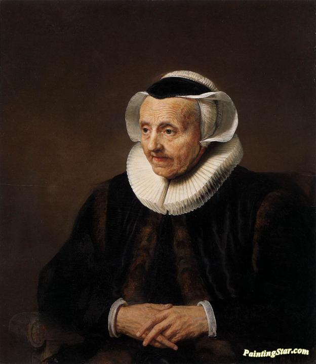 Portrait of an Old Woman Artwork by Jacob Adriaensz Backer