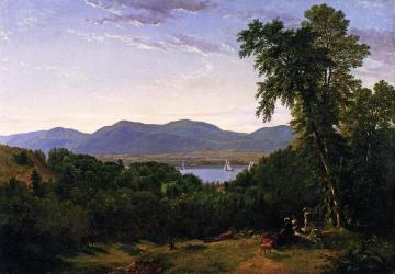 Beacon Hills On The Hudson River, Opposite Newburgh - Painted On The Spot Artwork by Asher B. Durand
