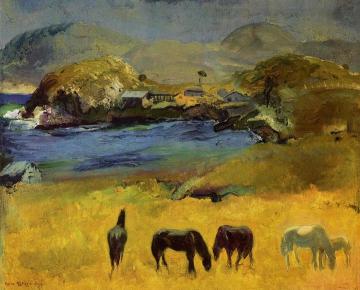 Horses, Carmel Artwork by George Wesley Bellows