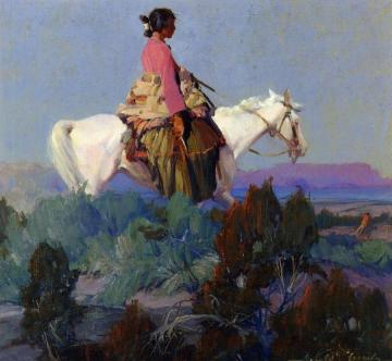Shepherdess Of The Hills Artwork by Ira Diamond Gerald Cassidy