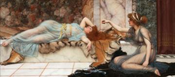 Mischief And Repose Artwork by John William Godward