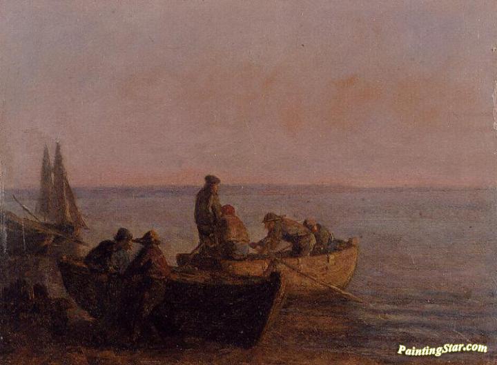 Near Honfleur Artwork by Eugène-Louis Boudin