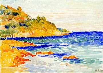 Red Rocks at Le Trayes Artwork by Henri Edmond Cross