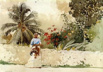 On The Way To Market, Bahamas Artwork by Winslow Homer