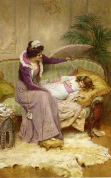 Mother's Comfort Artwork by George Sheridan Knowles