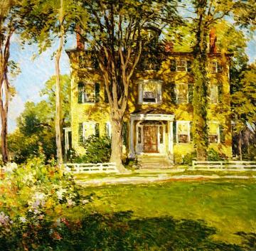 Captain Lord House, Kennebunkport, Maine Artwork by Willard Leroy Metcalf