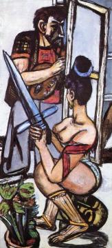 The Argonauts (Triptych - Left Panel) Artwork by Max Beckmann