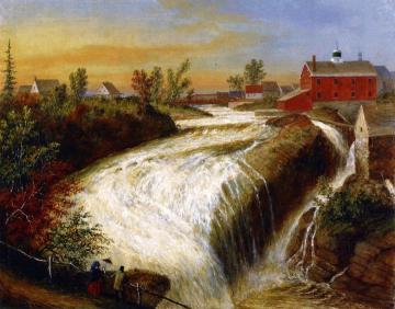 Falls of Lorette, near Quebec Artwork by Cornelius Krieghoff