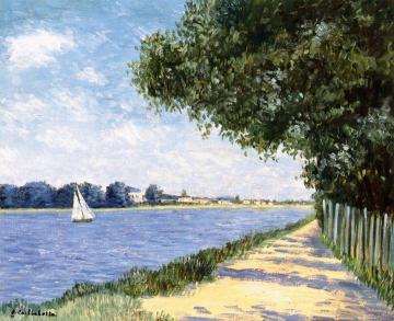 The Banks of the Seine at Petit Gennevilliers Artwork by Gustave Caillebotte