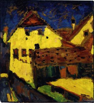 Yellow House Artwork by Alexej Jawlensky