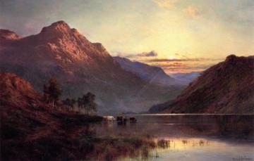 Ben Cruachan, Loch Awe Artwork by Alfred de Breanski, Sr.