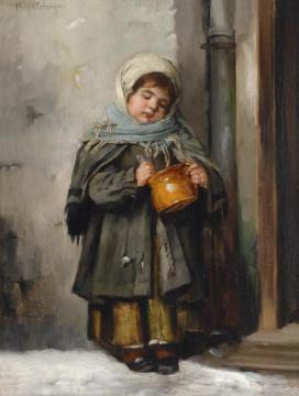 The Milk Jug Artwork by Marianne Stokes