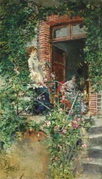 On The Terrace Artwork by Giovanni Boldini