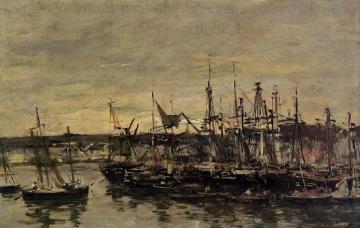 Portrieux, the Port Artwork by Eugène-Louis Boudin