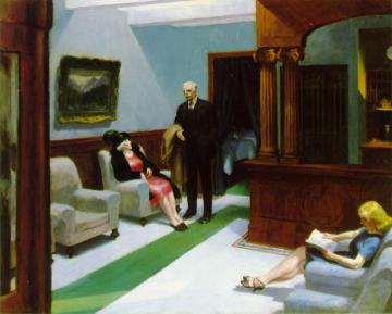 Hotel Lobby Artwork by Edward Hopper