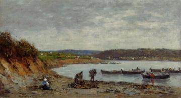 Brest, Fishing Boats Artwork by Eugène-Louis Boudin