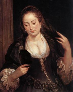 Woman with a Mirror Artwork by Peter Paul Rubens