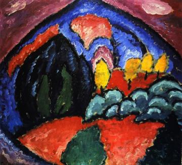 Mountains in Oberstdorf Artwork by Alexej Jawlensky