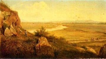 A Hunter in a Landscape Artwork by Thomas Worthington Whittredge