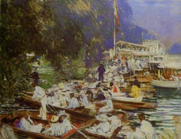 Regatta At Henley Artwork by Jacques Emile Blanche