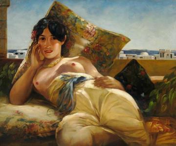 Odalisque Artwork by Georges Antoine Rochegrosse