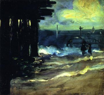 Rockaway Beach With Pier Artwork by Alfred Henry Maurer