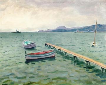 The Arrival Of The Mail Boat, Porquerolles Artwork by Albert Marquet
