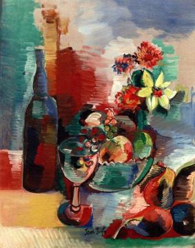 Still Life With Bottle Artwork by Jean Dufy