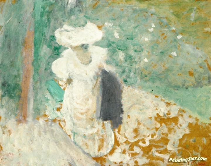 Lucy Hessel on a Path at Vasouy Artwork by Edouard Vuillard