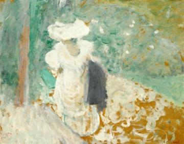 Lucy Hessel on a Path at Vasouy Artwork by Edouard Vuillard