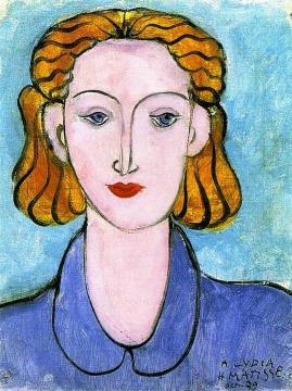 Young Woman In A Blue Blouse Artwork by Henri Matisse