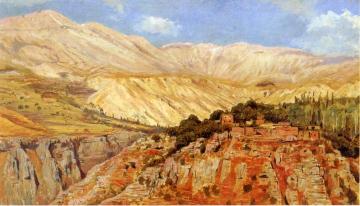 Village in Atlas Mountains, Morocco Artwork by Edwin Lord Weeks
