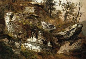 Rocky Cliff Artwork by Asher B. Durand
