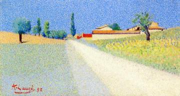 Road in Champagne Artwork by Achille Lauge