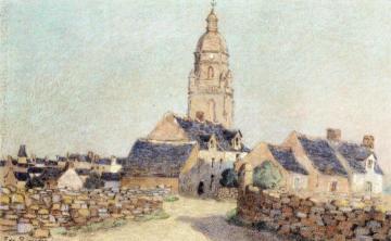 The Steeple at Croisic Artwork by Ferdinand du Puigaudeau