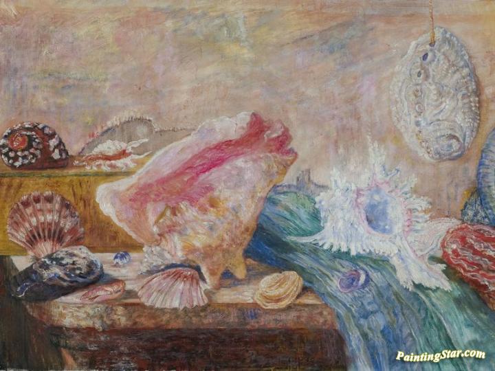 Seashells Artwork by James Ensor